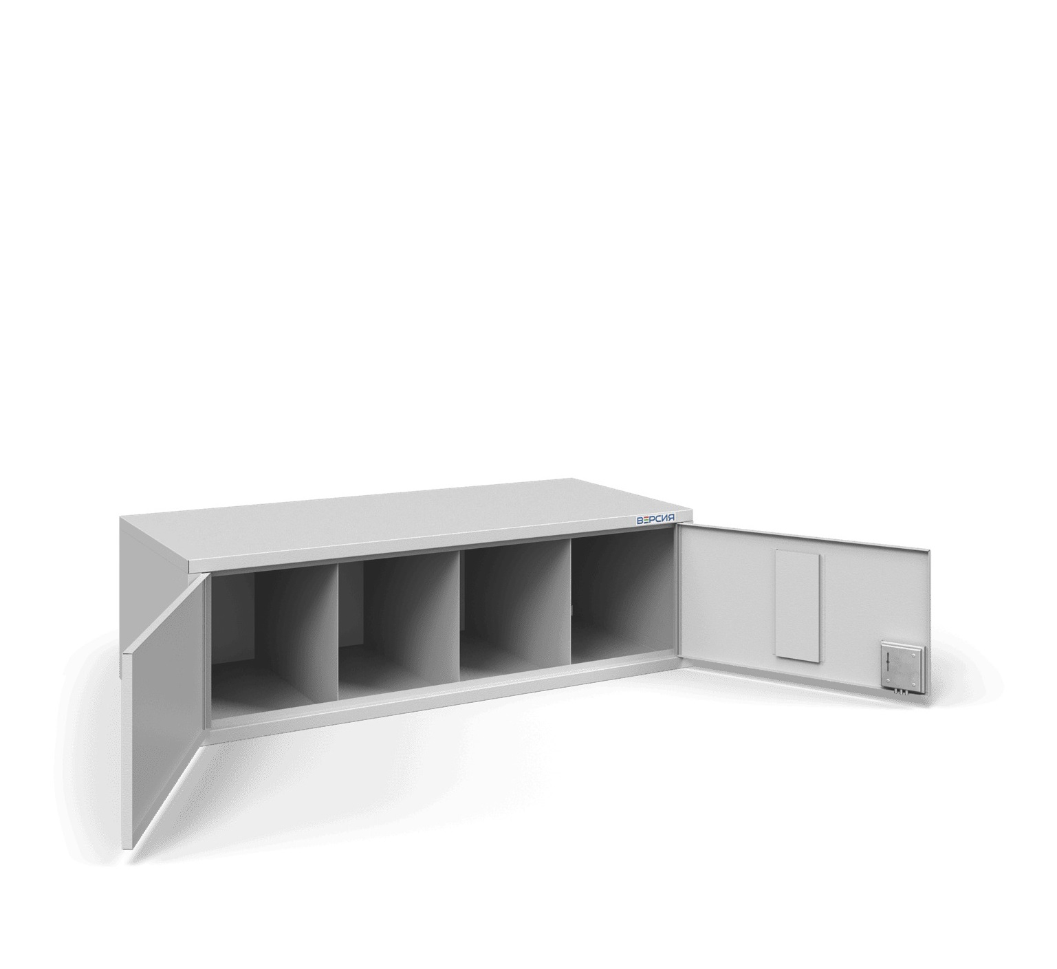 Металлический шкаф для противогазов ХПГ-4Г, с двумя дверцами Металлический шкаф для противогазов ХПГ-4Г, с двумя дверцами