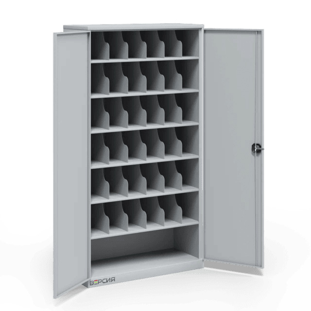 Металлический шкаф для 36 противогазов ХПГ-36, с дверьми+ниша Металлический шкаф для 36 противогазов ХПГ-36, с дверьми+ниша