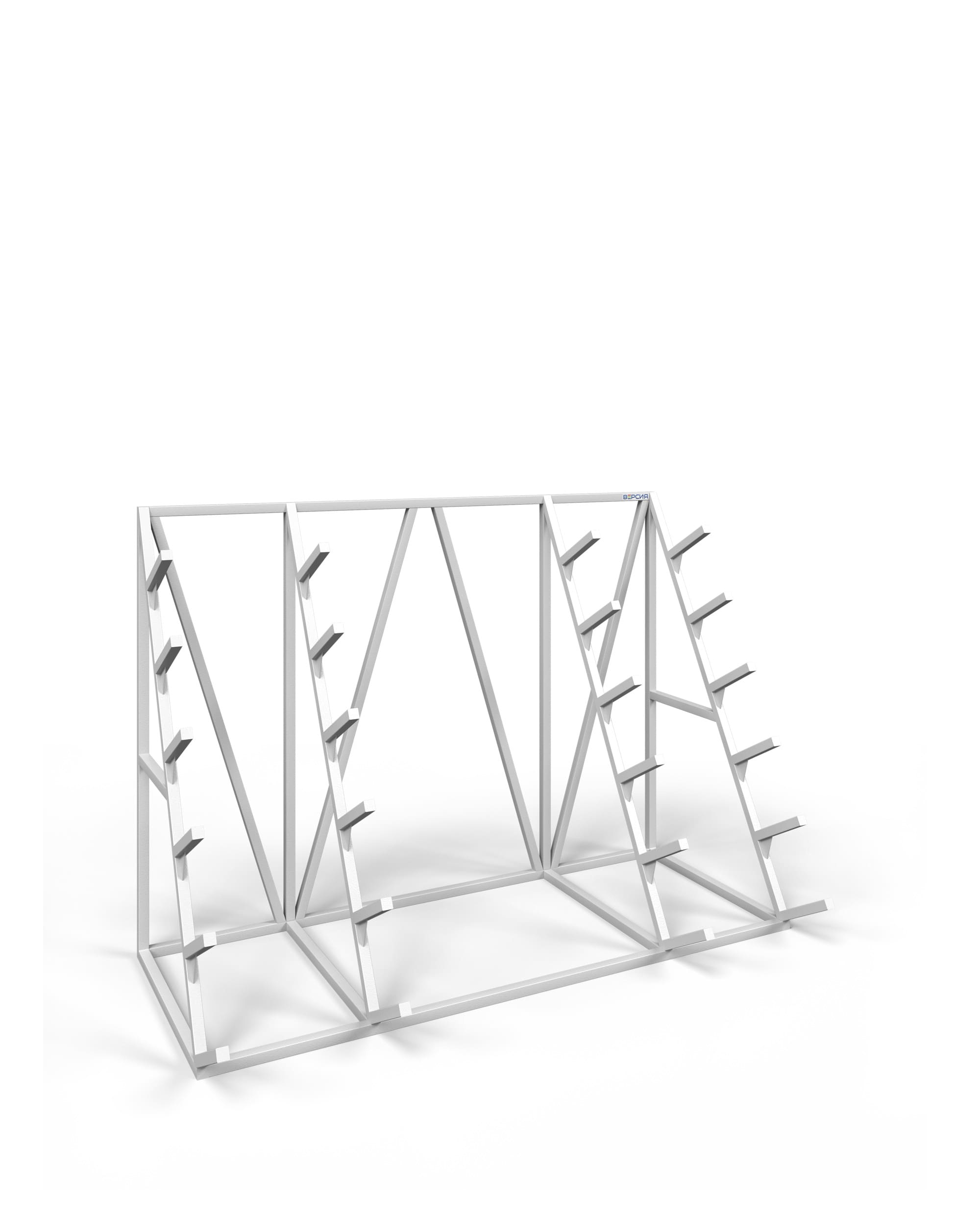 Стеллаж наклонный металлический консольный Стеллаж наклонный металлический консольный