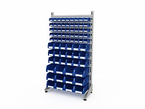 Стеллаж для пластиковых лотков SORTEX односторонний 1800x1000x450.06