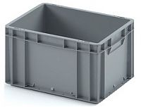 Пластиковый ящик 400х300х220 (ЕС-4322) с усиленным дном. закрытые ручки (12.310.92)