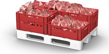 Ящик для мяса Е1 (глубокой заморозки) 600х400х120 (12.421.40.PE)