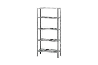 Стеллаж полочный СПЛн - 1500x600x2000 Norma Inox (полка-решетка 5 шт.)