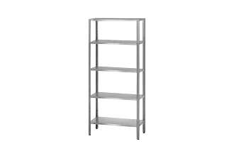 Стеллаж полочный СПЛп - 1500x500x2000 Profi Inox (полка сплошная 5 шт.)