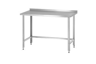 Стол производственный СПРн - 800x800x860 Norma Inox, борт (полка-обвязка разборная, ножка угловая)
