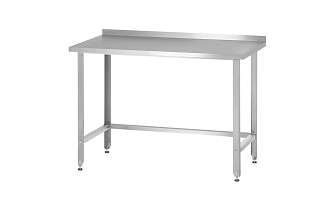 Стол производственный СПРн - 1200x700x860 Norma Inox, борт (полка-обвязка сварная, ножка угловая)