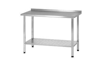 Стол производственный СПРп - 800x700x860 Profi Inox, борт (полка перфорация)