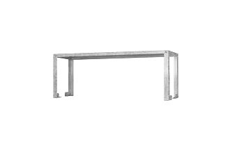 Полка-надстройка настольная ПННб - 1200x300x400 Base, цинк, 1 уровень