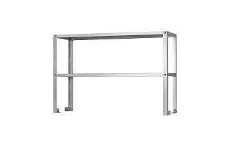 Полка-надстройка настольная ПННн - 1000x400x800 Norma Inox, нерж., 2 уровня