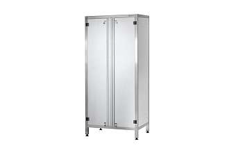Шкаф для хлеба ШЗКп - 830x550x1800 Profi Inox, двери распашные, 1 уровень, без к-та замков