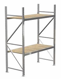 Стеллаж MS Pro 2000х1500х800, 2 яруса, ДСП