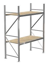 Стеллаж MS Pro 2500х1500х500, 2 яруса, ДСП
