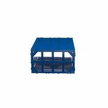 Пластиковый короб С-510-синий-прозрачный 260х364х150мм