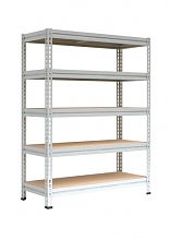 Металлический стеллаж МС-Т 3000х1830х635, 5 полок (фанера)
