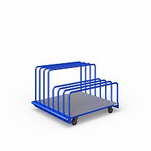 Стеллаж на колесах для перевозки листового материала СМК-1200х1300 Стеллаж на колесах для перевозки листового материала СМК-1200х1300