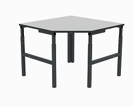 Угловой соединительный стол 900х1250х1250х900х500 мм (RAL7035) ESD