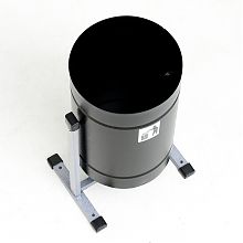 Металлическая урна «Уралочка Бюджет» (Глубокий черный шагрень)