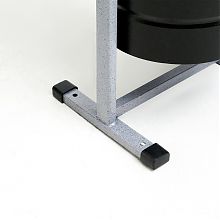 Металлическая урна «Уралочка Бюджет» (Глубокий черный шагрень)