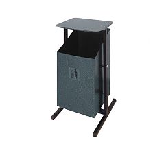 Металлическая урна «Уралочка 2 с крышкой»