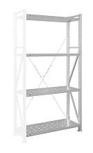 Стеллаж MS U 300x70x100/4 (Нагрузка на полку 300, перфорированная) ДС