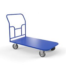 Тележка платформенная ТПТ (г/п 400 кг, 1200x600 мм, колеса серая резина 160 мм)