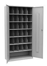 Металлический шкаф для 31 противогаза ХПГ-31, с двумя дверьми Металлический шкаф для 31 противогаза ХПГ-31, с двумя дверьми