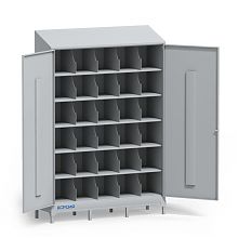 Металлический шкаф для противогазов ХПГ-30-1270 с дверьми, на ножках Металлический шкаф для противогазов ХПГ-30-1270 с дверьми, на ножках