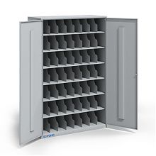 Металлический шкаф для 56 противогазов ХПГ-56, с дверьми Металлический шкаф для 56 противогазов ХПГ-56, с дверьми