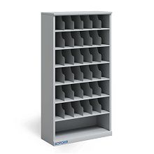 Металлический шкаф для 36 противогазов ХПГ-36, без дверей Металлический шкаф для 36 противогазов ХПГ-36, без дверей